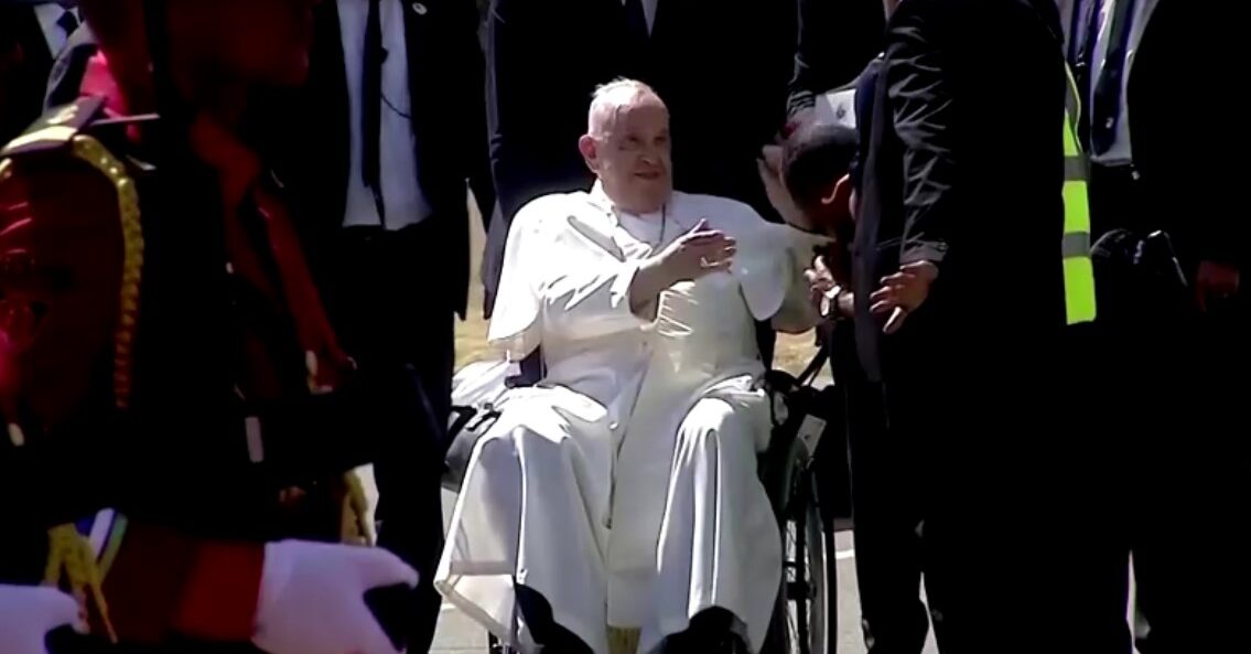 Pope Francis arrives in East Timor for third leg of Southeast Asia and Oceania tour