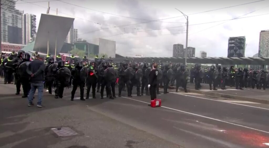 fiery anti-war protests in Melbourne 