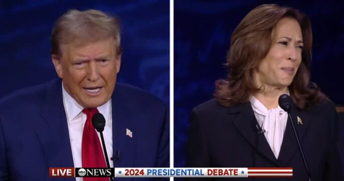 Harris and Trump in fiery debate