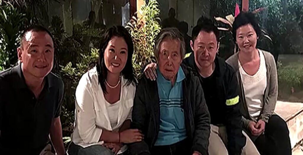 still photos of Fujimori and family members