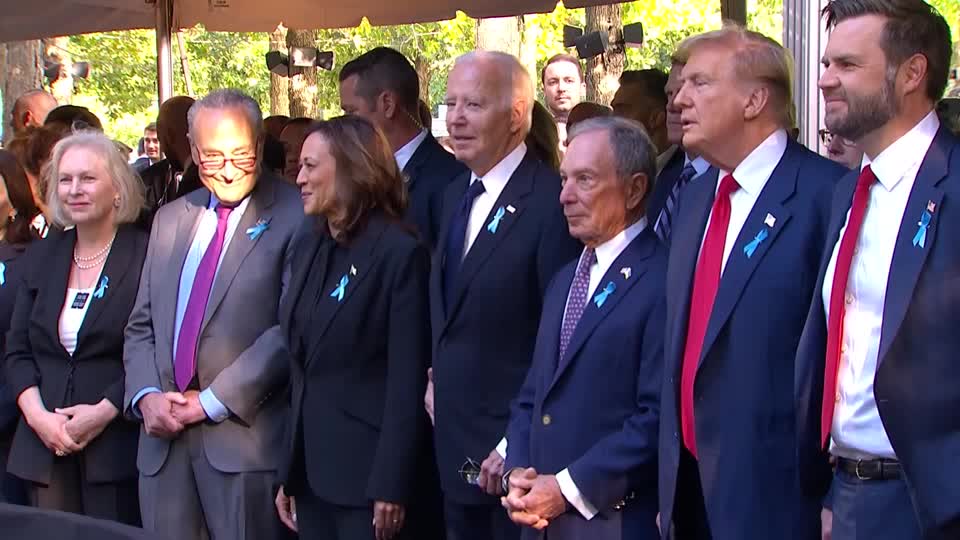 Harris, Trump participate in NYC event marking the 23rd anniversary of the Sept. 11 attacks