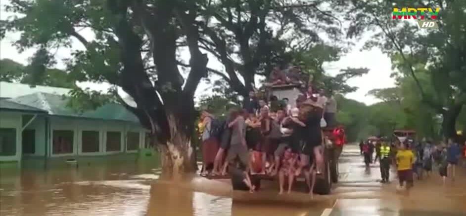 Floods in Myanmar leave thousands displaced