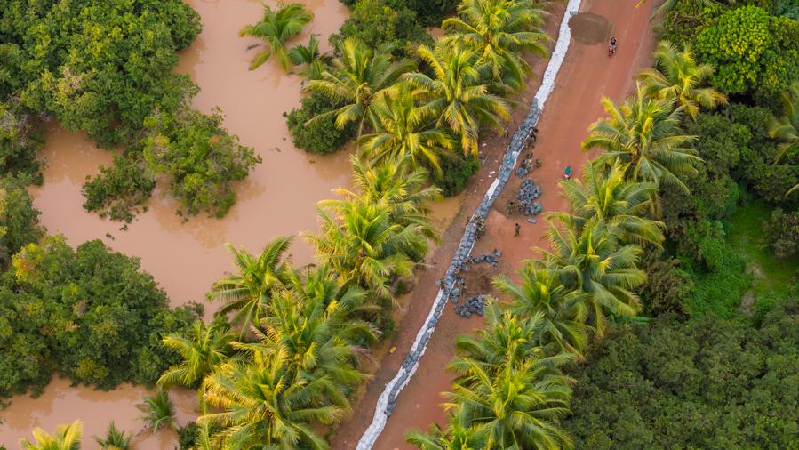 flood in Vientiane Laos