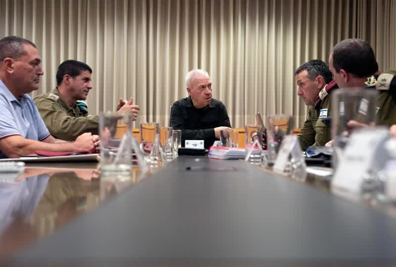 Israeli minister of defense and chief of staff hold situation assessment meeting