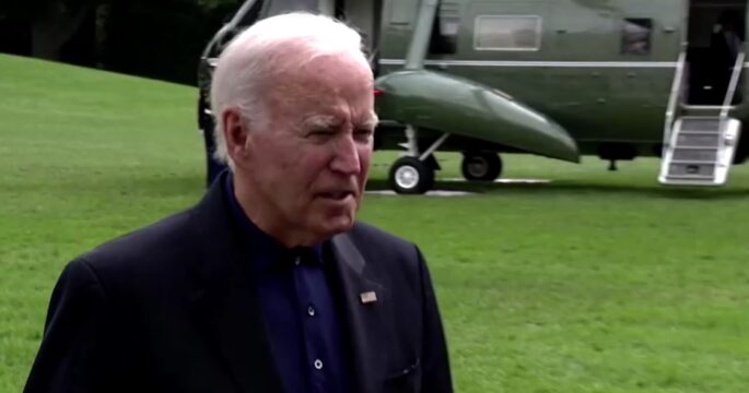 Joe Biden at White House lawn