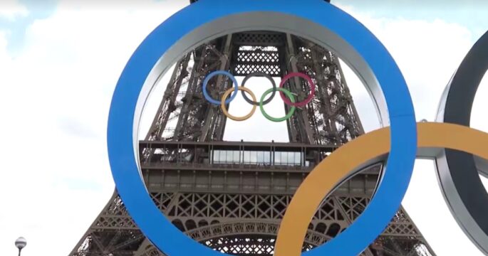 Olympic logo in Paris