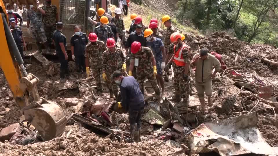 Rescue continues for second day after heavy rains cause floods, landslides in Nepal