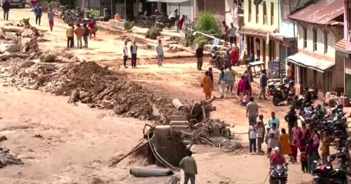 Rescue efforts underway in rural Nepal after floods and landslides