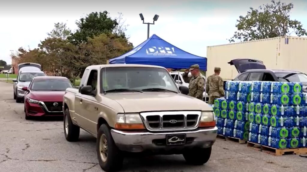 U.S. troops provide aid to areas impacted by Hurricane Helene