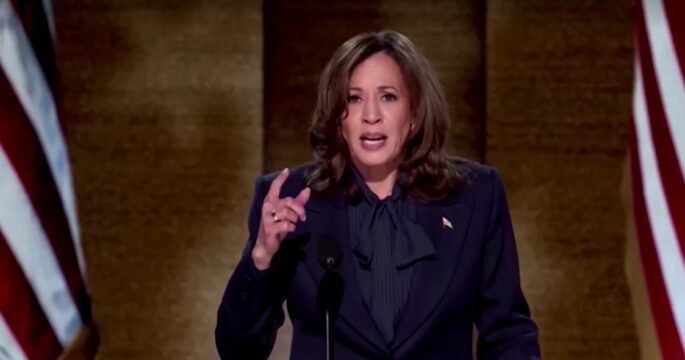 Kamala Harris in Democrat National Convention