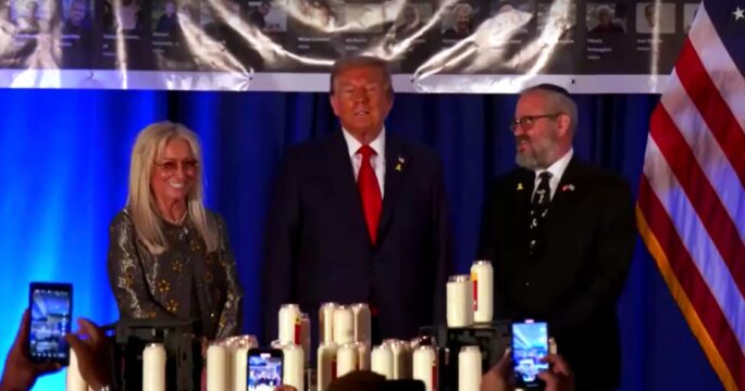 Donald Trump attended a remembrance event for October 7 attacks