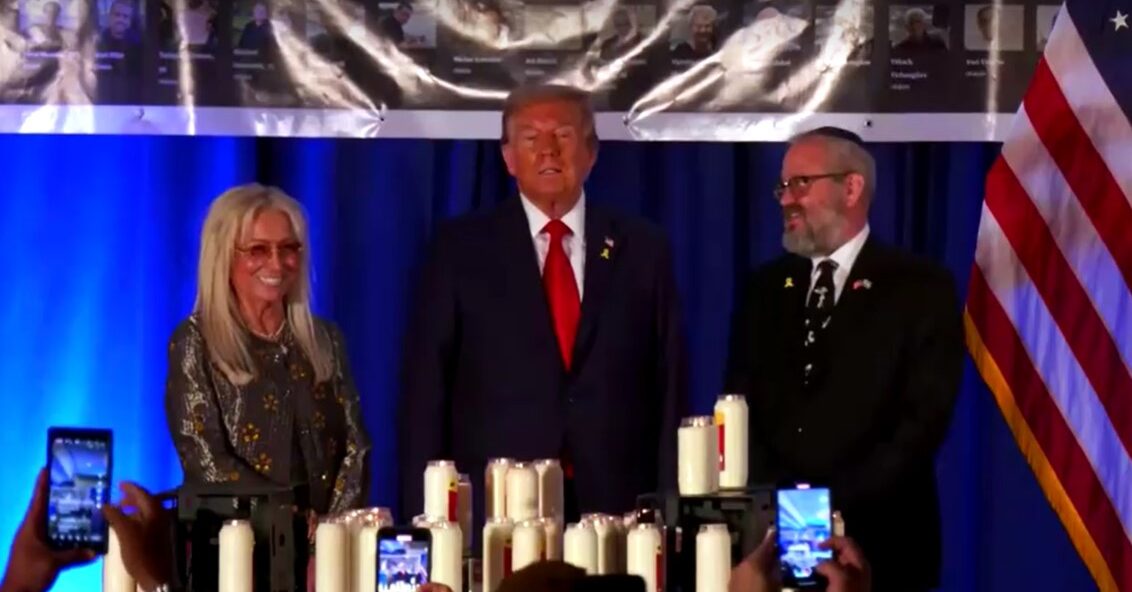 Donald Trump attended a remembrance event for October 7 attacks