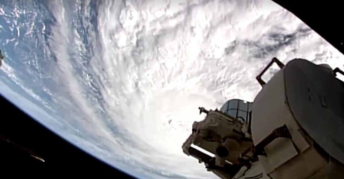 Hurricane Milton seen from ISS