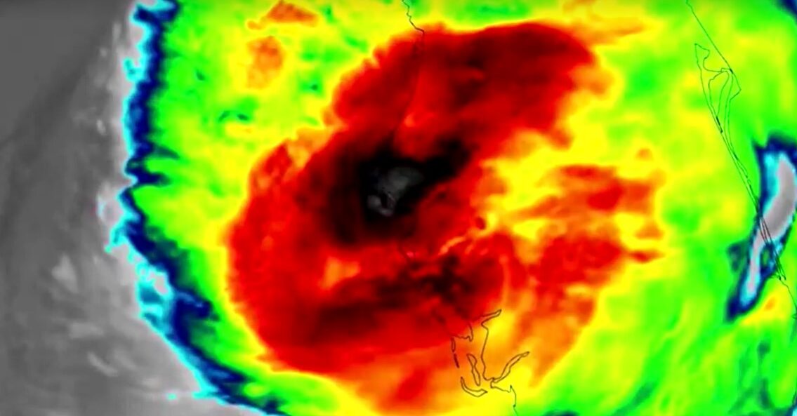 Satellite imagery shows Hurricane Milton making landfall in Florida