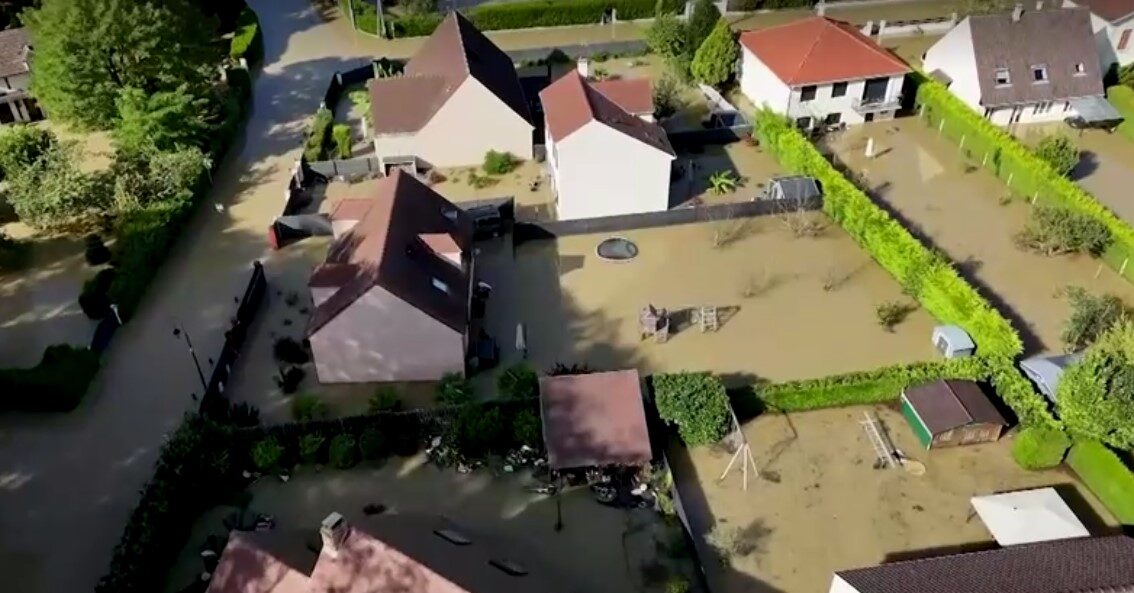 flood in the east of Paris