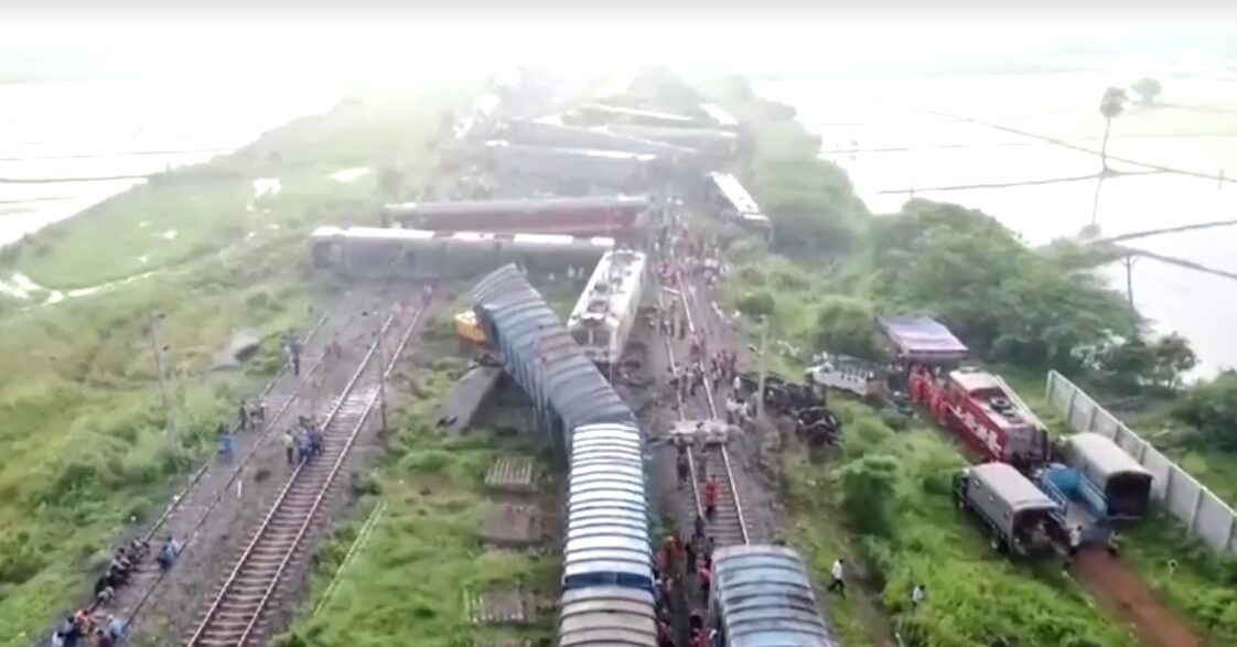 Train collision derails 12 passenger coaches in southern India