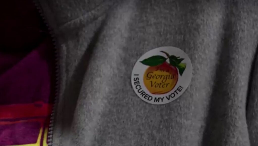 Georgia early voting sticker