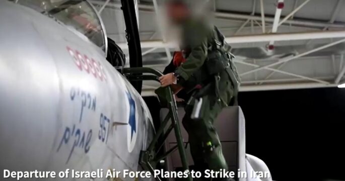 Israeli army video said to show air force planes departing to strike Iran