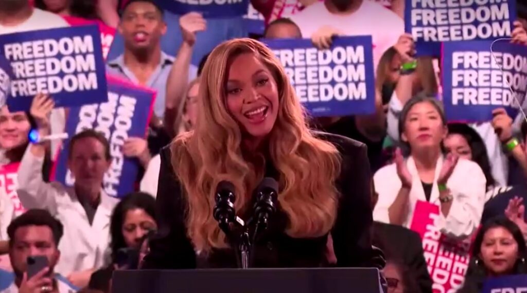 Beyonce appears at Texas rally to support Harris