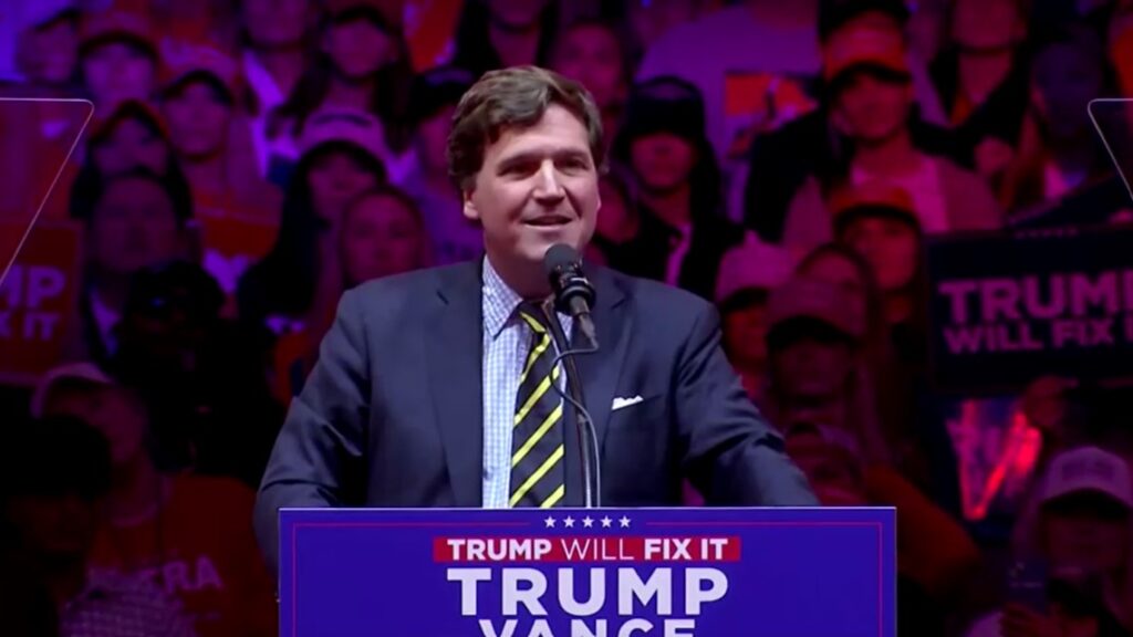 Tucker Carlson in Madison Square Garden