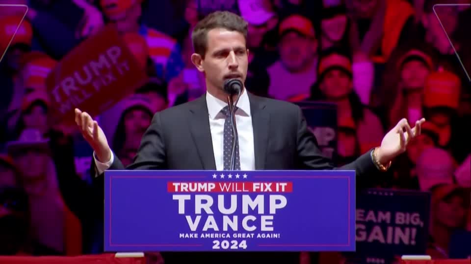 Comedian Tony Hinchcliffe in Madison Square Garden