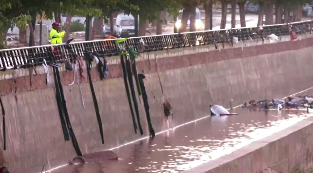 damages from floods in eastern Spain