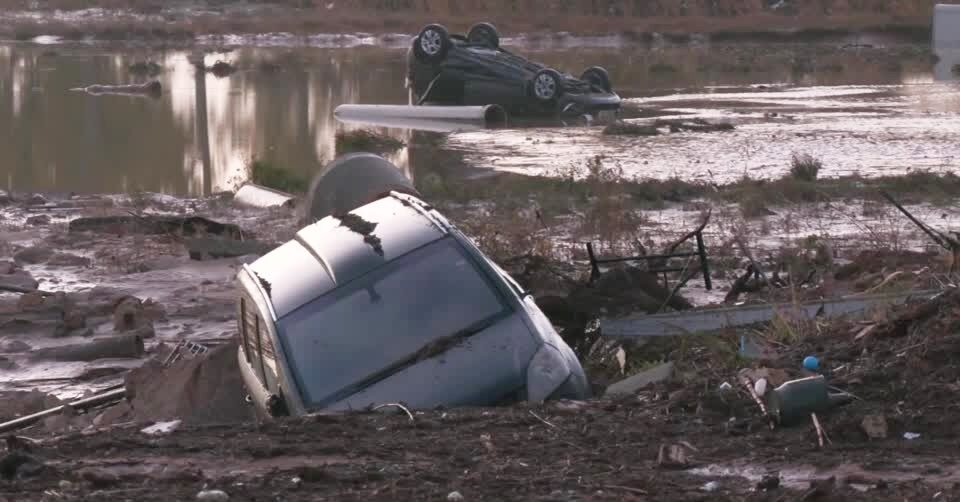 damages from floods in eastern Spain