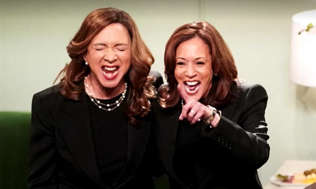 Harris in Saturday Night Live with Maya Rudolph 