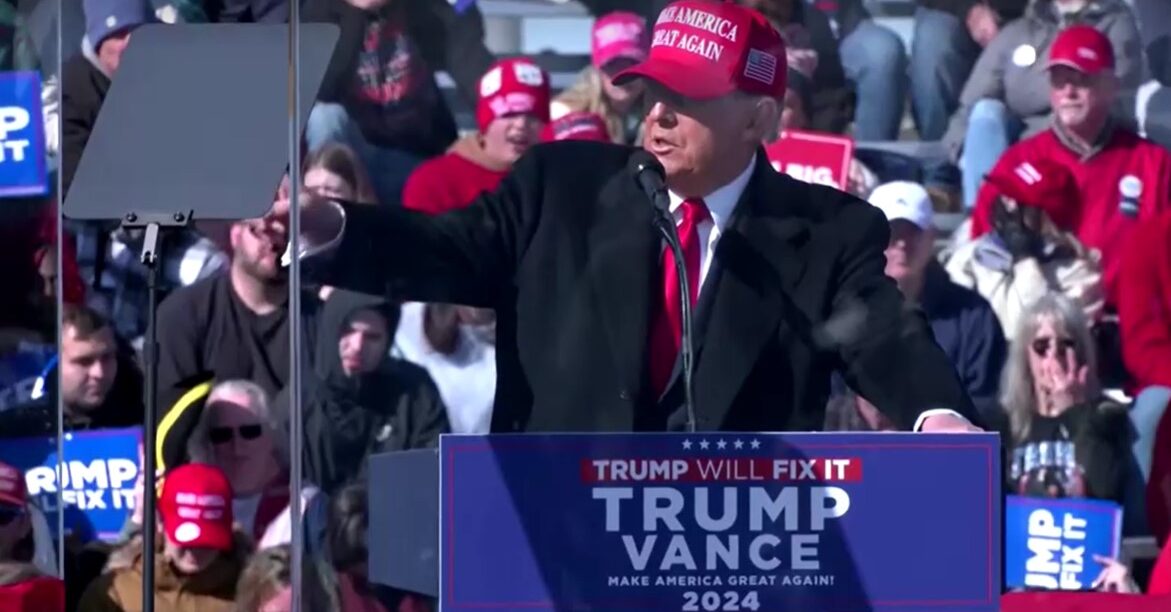 Trump in Pennsylvania says wouldn't mind if someone shot through 'the fake news' to get him