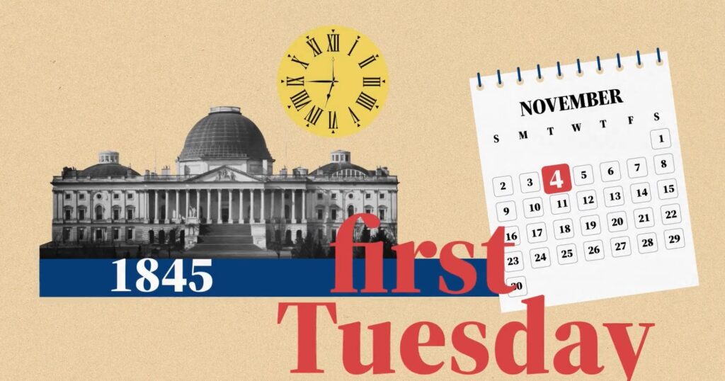 Tuesday November is US election day since 1845