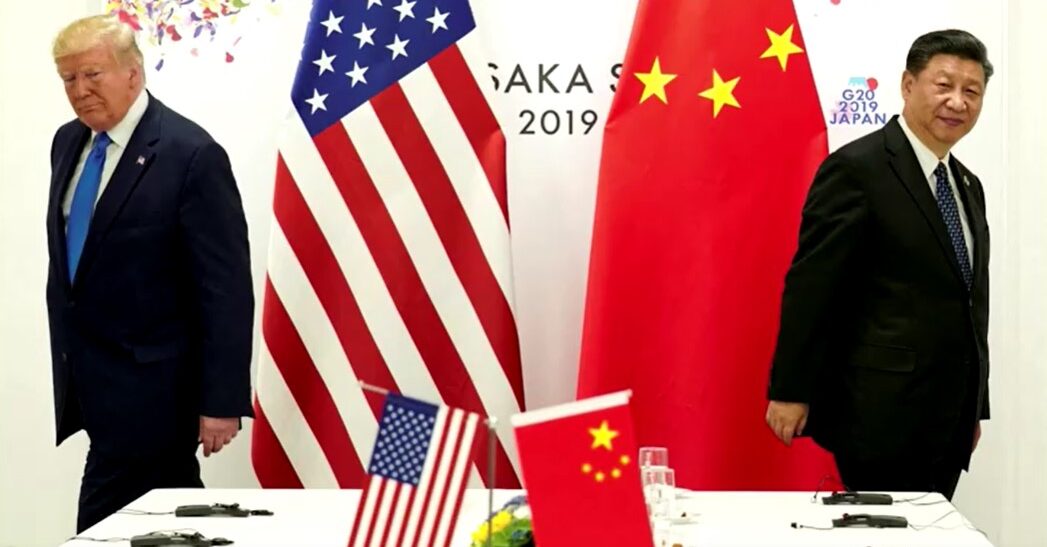 Trump and Xi Jin Ping at G20 Leaders Summit in Osaka 2019