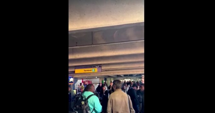 Passengers evacuate New York airport following reports of a suspicious package