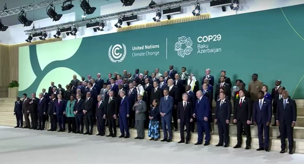 World leaders gather for family photo at COP29