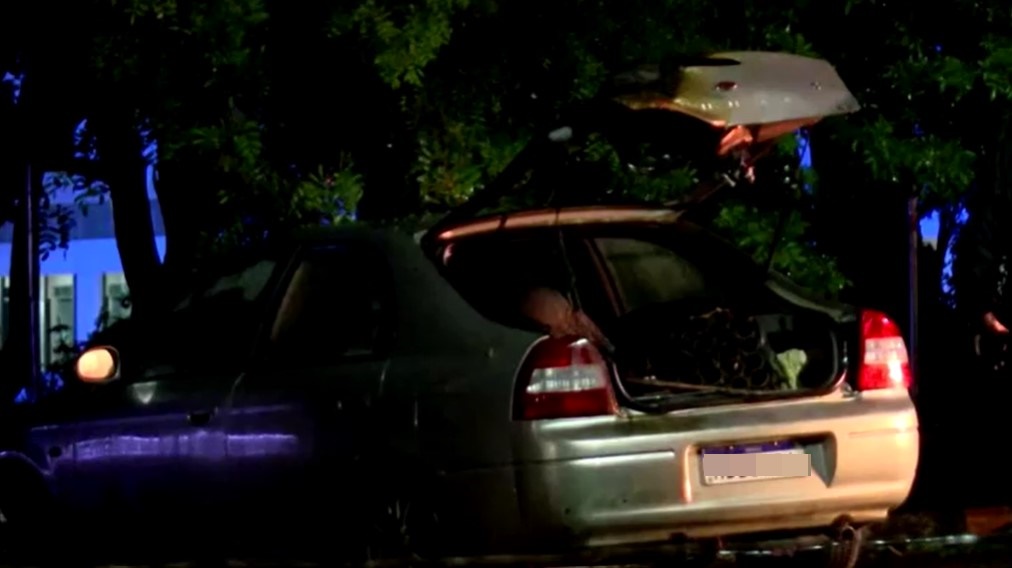 car damaged near Brazil's Supreme Court