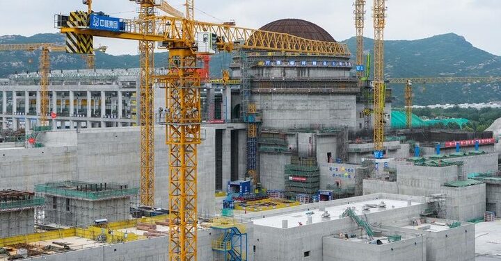 Tianwan Nuclear Power Station Unit 8 in Lianyungang City, East China's Jiangsu Province