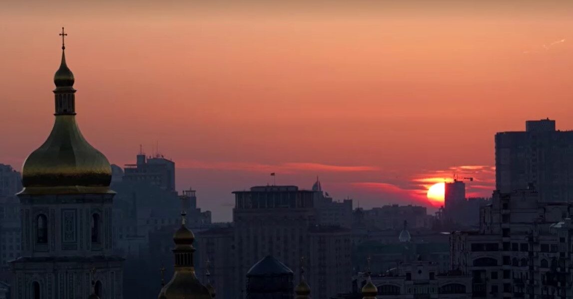 sunrise in Kyiv