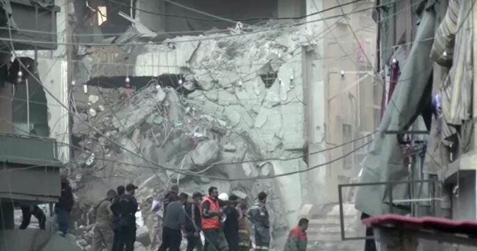 rescue underway in central Beirut following deadly blast