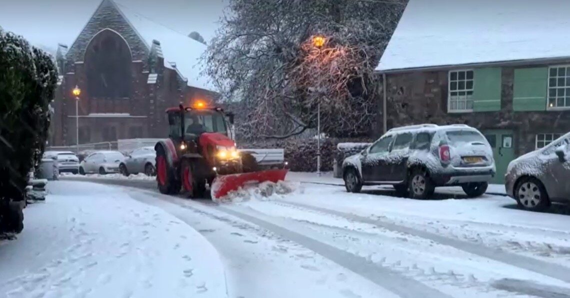 England covered in snow as Storm Bert passes through