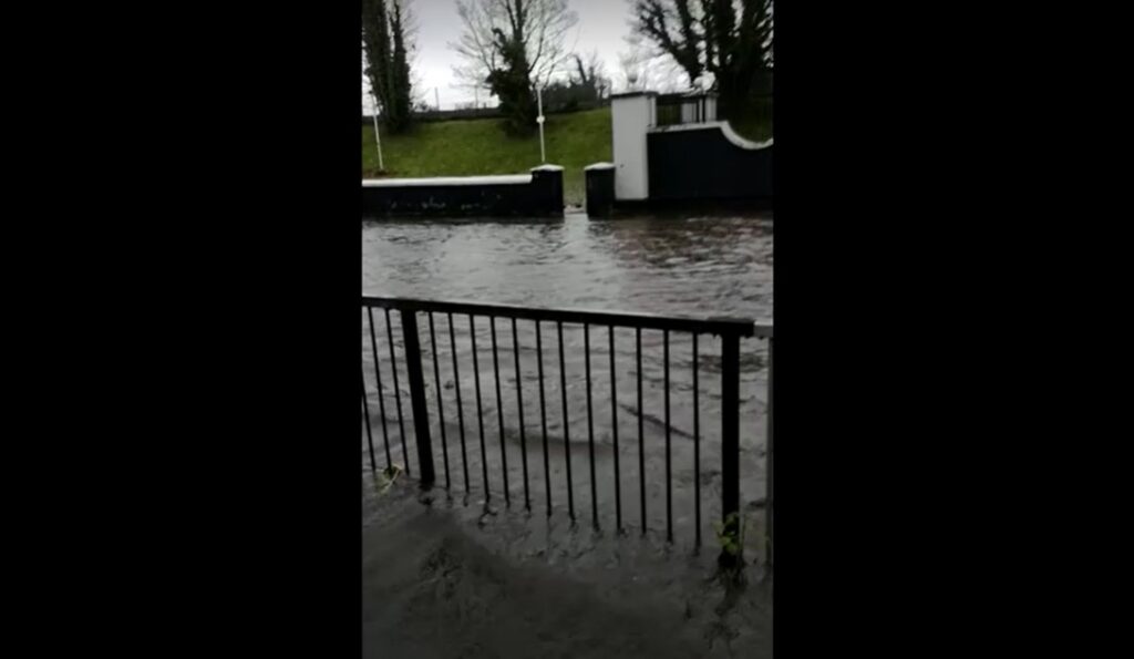 Flooding in Northern Ireland after Storm Bert hits town