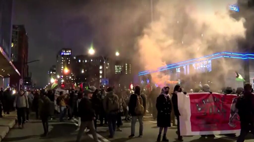 anti-NATO protest violence in Montreal 