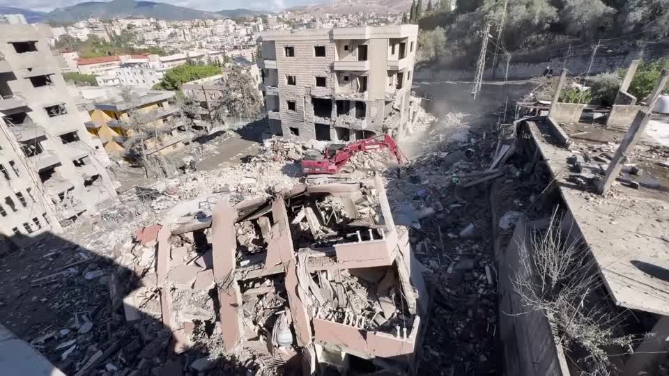 building destroyed in Beirut, Lebanon