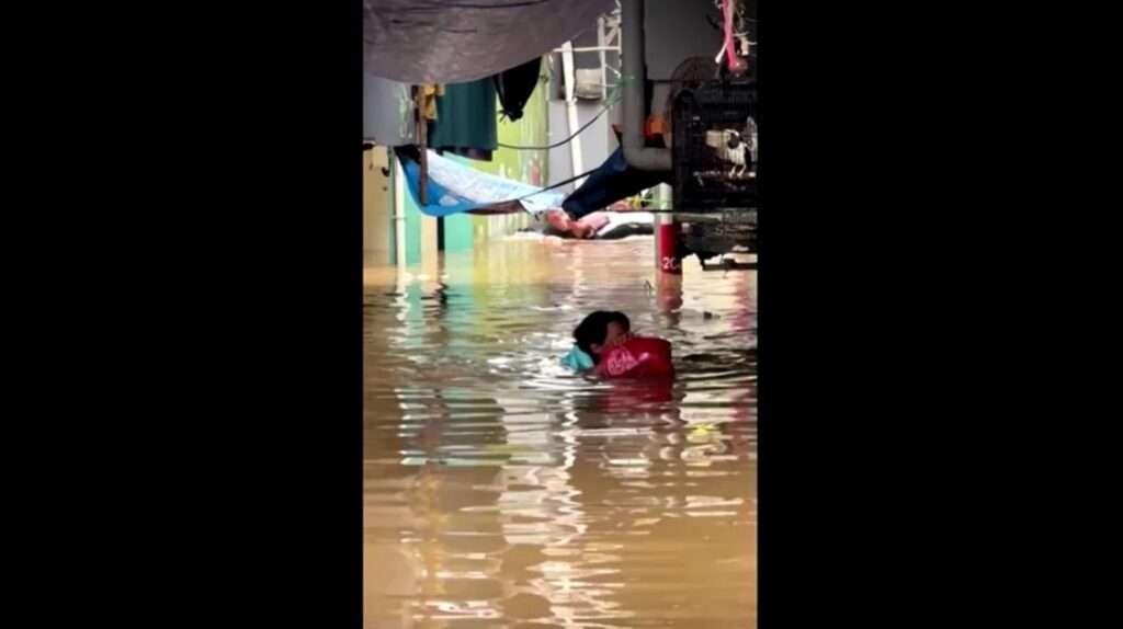 Several neighbourhoods submerged after flash floods hit Jakarta