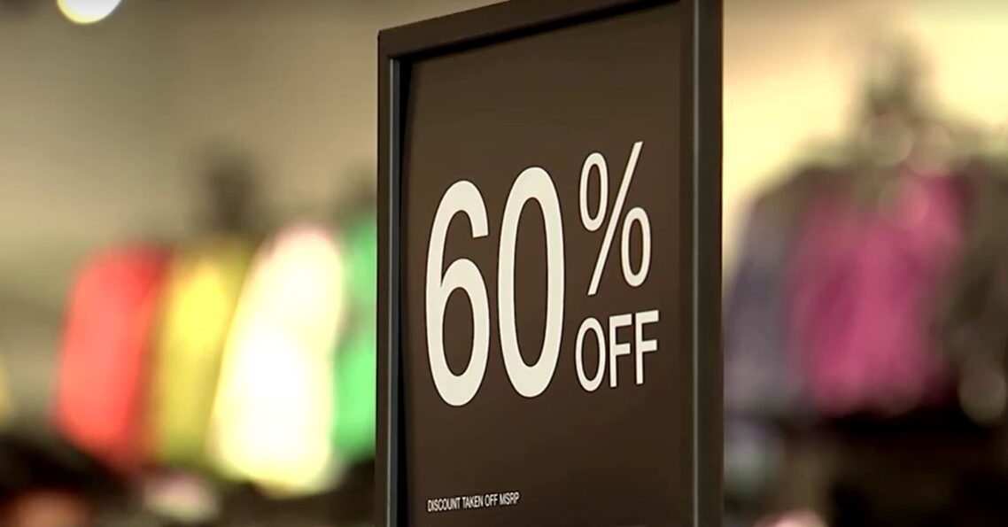 60% off sign