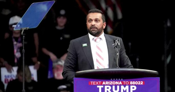 Kash Patel in Trump's campaign rally