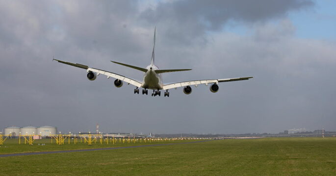 plane in Schiphol Airport