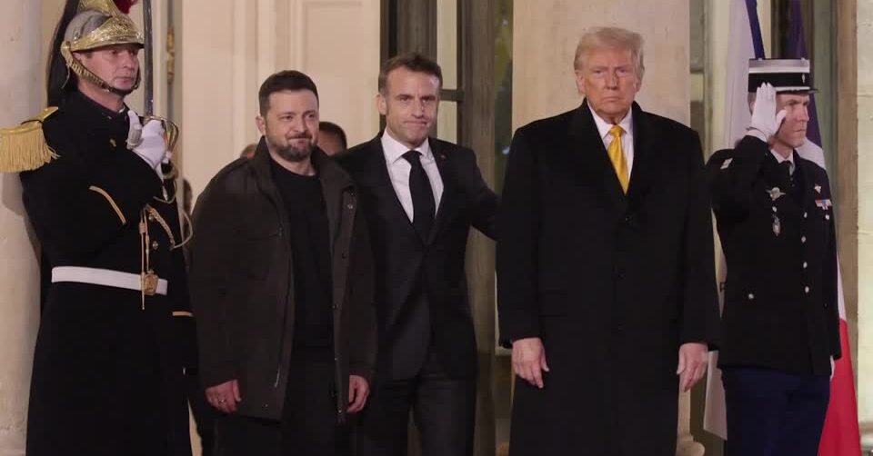 Trump, Zelenskiy leave Elysee palace after trilateral meeting with France's Macron