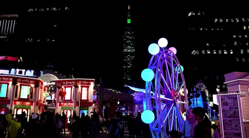 Christmas market in Taipei