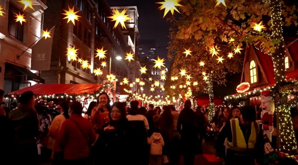 Christmas market in Shanghai