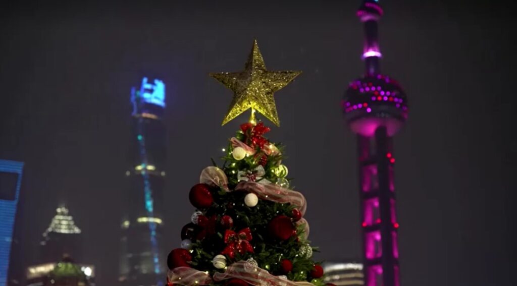 Christmas tree in Shanghai