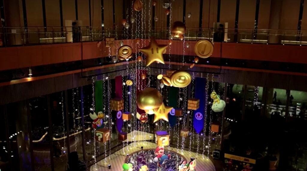 Super Mario installation to celebrate Christmas in Tokyo